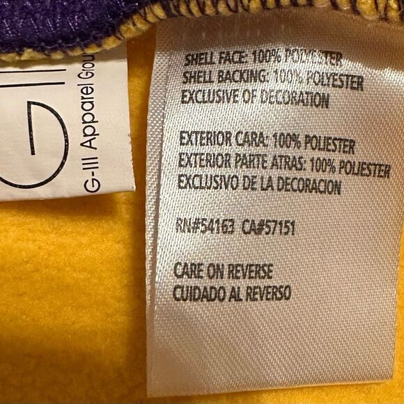 NFL Minnesota Vikings Men’s Waffle Knit Full Zip Fleece Lined Jacket Size Medium - Picture 4 of 9